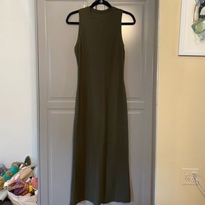 Lululemon All Aligned Midi Dress, Olive Green